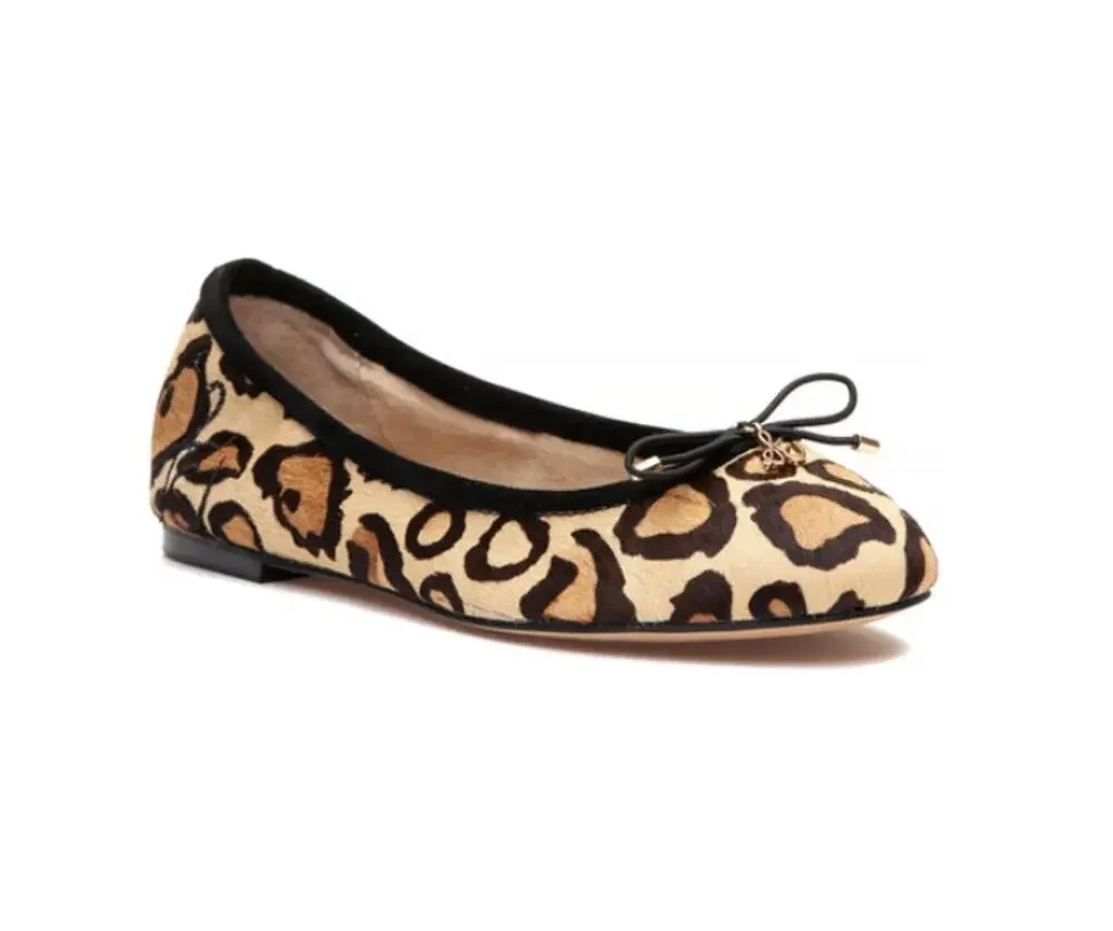 Sam Edelman Cheetah Ballet Flats Felicia Animal Print Ballet Shoe Girls Size 12